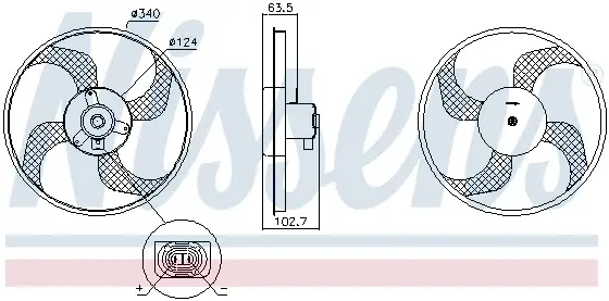 Ventilator radiator RENAULT CLIO III, MODUS, TWINGO II, WIND 1.2-1.6 dupa 2004