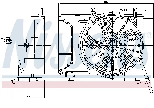 Ventilator radiator TOYOTA YARIS 1.0 dupa 2005