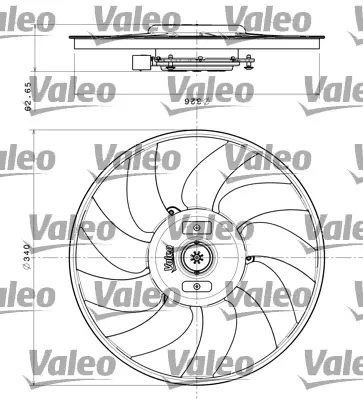Ventilator, radiator VALEO 696349
