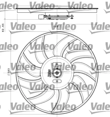 Ventilator, radiator VALEO 696350