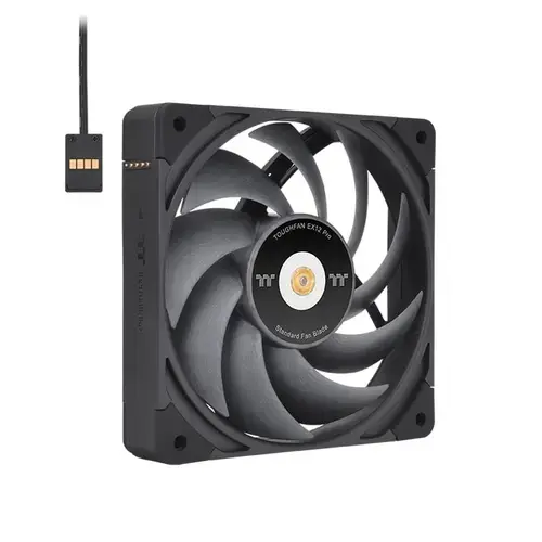 Ventilator Thermaltake TOUGHFAN EX12 Pro Cooling Swappable Edition, 3 bucati, 4-PIN PWM, 500-2000 RPM (Negru)