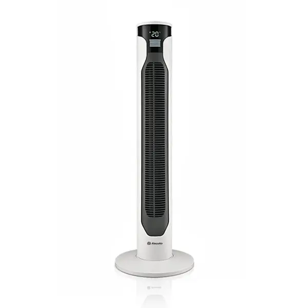 Ventilator turn AlecoAir V35 VIVENTO, Ionizare, 3 Viteze, Oscilatie 70°, Telecomanda, Timer, Mod Noapte, Recomandat 35 mp