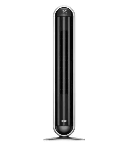 Ventilator turn DREO 2in1 HSH016S, Ventilare si Incalzire, 1500 W, 12 viteze (Argintiu)