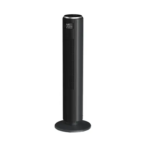 Ventilator turn Levoit LTFF361KEUR, 92cm, 5 viteze, 4 moduri de functionare, foarte silentios, telecomanda (Negru)