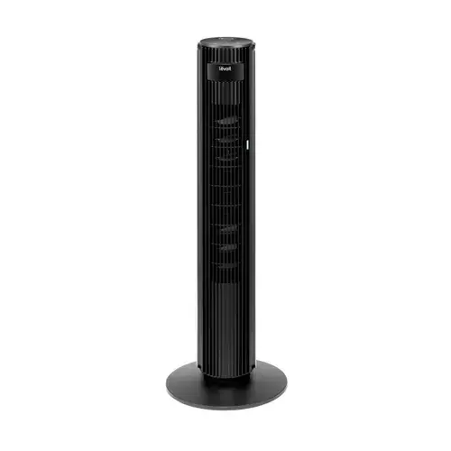 Ventilator turn Levoit LTFF422KEUR, 107.6cm, 12 viteze, 4 moduri de funcționare, foarte silentios, telecomanda (Negru)