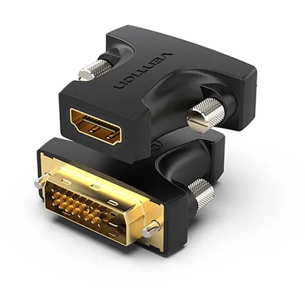 Vention Adaptor video Vention, HDMI(M) la DVI-D(T) (24+1), Rezolutie maxima 1080p la 60 Hz, Conectori auriti, Dublu sens, Invelis PVC, Negru, AILB0 - 6922794747845