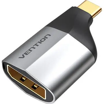 Vention Convertor video Vention, USB Type-C(T) la DisplayPort(M), rezolutie maxima 4K la 60Hz/2K la 60Hz, conectori auriti, invelis aliaj Al si ABS, argintiu, TCCH0 - 6922794742635