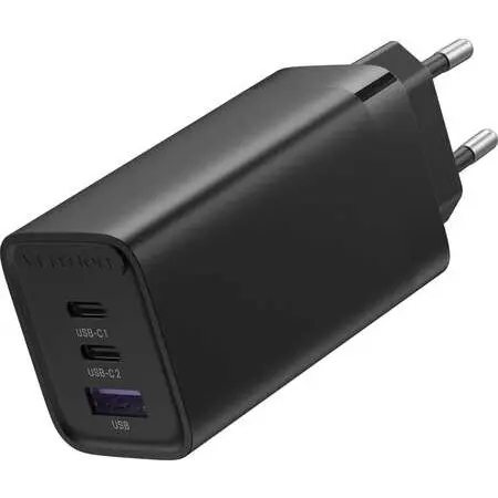 Vention INCARCATOR retea Vention 65W, 2 x USB Type-C, 1 x USB, 5V/3A, PD 3.0, QC 3.0, QC 4.0, negru
