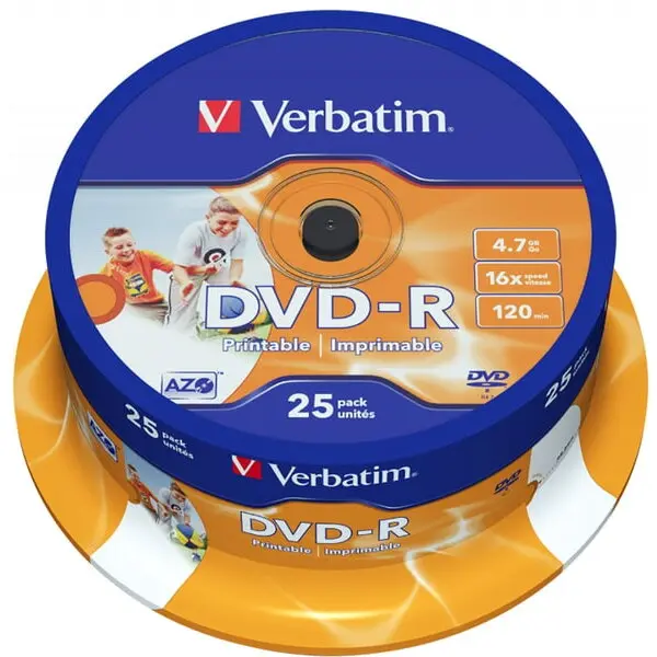 Verbatim DVD-R VERBATIM 43538, 16x, 4.7GB, 25buc - Cake