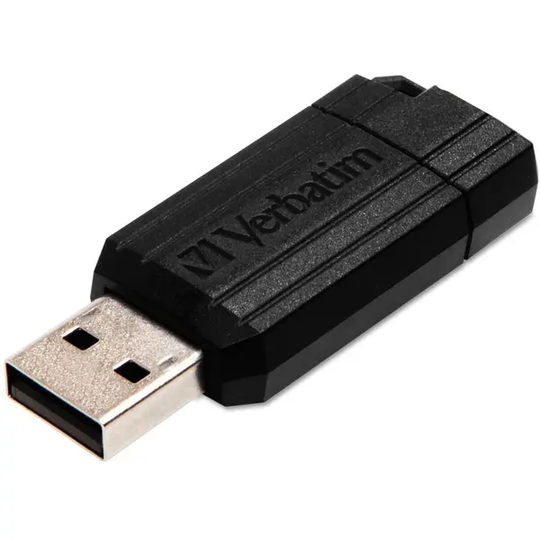 Verbatim Memorie USB Verbatim 32 GB Pin Stripe, negru
