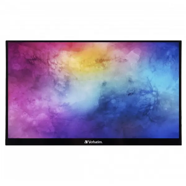 Verbatim Monitor Portabil Touchscreen LED IPS Verbatim, 17.3'', Full HD, 6ms, HDR, FreeSync, 2x USB-C, HDMI, USB, PMT-17, Negru