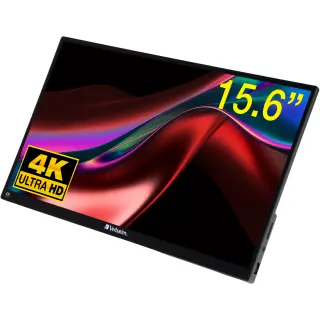 Verbatim Monitor portabil Verbatim PMT-15-4K, Touchscreen, 15.6, IPS, Ultra HD 4K, 60 Hz, 6 ms, Negru