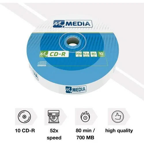 Verbatim MyMedia CD-R Verbatim 69204, 52x 700MB, 10buc