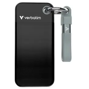 Verbatim SSD Verbatim Pocket USB 3.2 Gen 2, 128GB, Negru-Gri