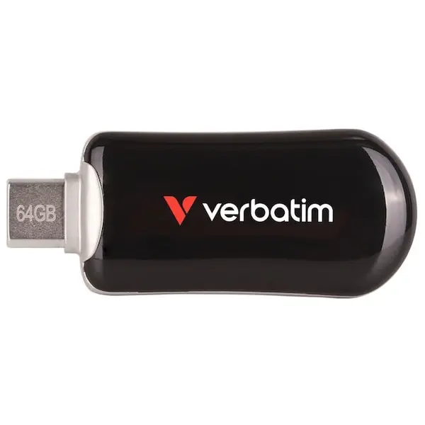 Verbatim Stick Memorie Verbatim Plectra, USB-C, 3.2 Gen 1, 128 GB, Negru