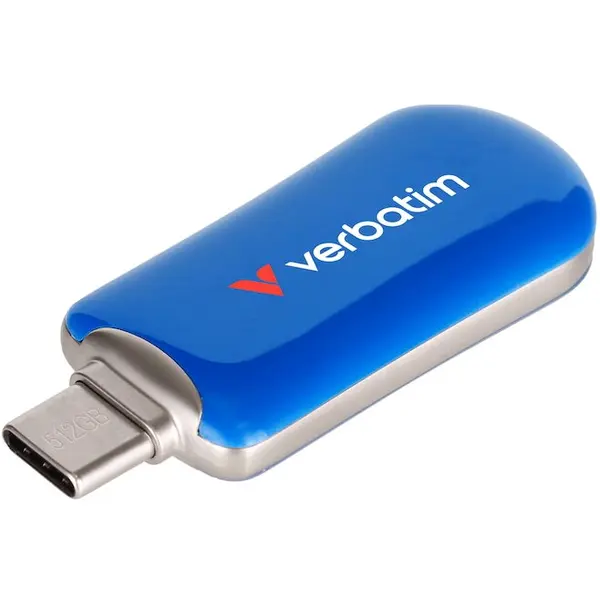 Verbatim Stick Memorie Verbatim Plectra, USB-C, 3.2 Gen 1, 256 GB, Albastru