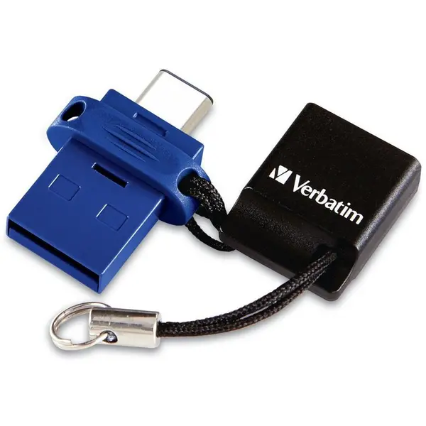 Verbatim Stick USB Verbatim Dual Drive, USB 3.0, USB Type-C, 32 GB (Albastru)