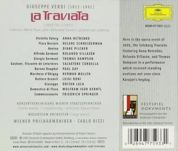 Verdi: La Traviata | Giuseppe Verdi, Anna Netrebko, Wiener Philharmoniker