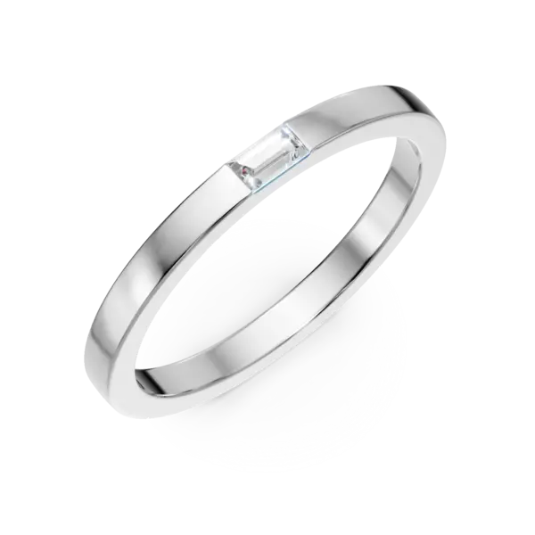 Verigheta aur model BAGUETTE pentru ea cu diamant