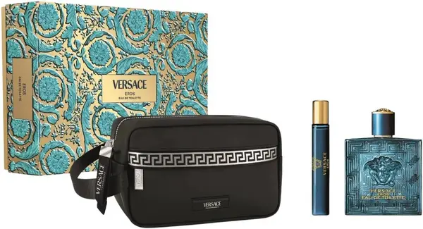 Versace Set cadou Eros - Apă de toaletă, 100 + 10 ml + Gentuță