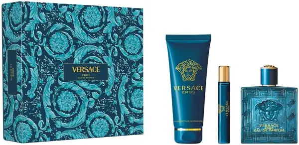Versace Set Eros - Apă de parfum, 100 și 10 ml + Gel de duș, 150 ml