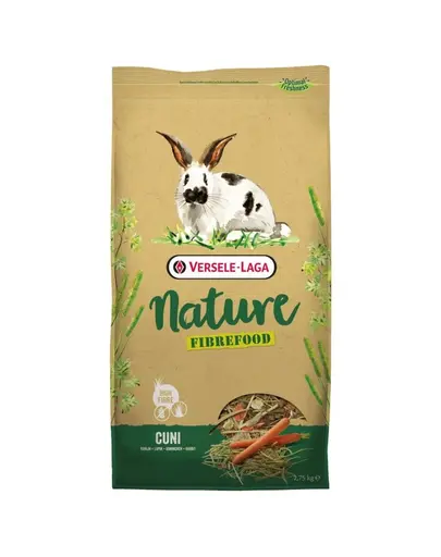 VERSELE-LAGA Cuni Nature Fibrefood - light & sensitive pentru iepuri și iepuri pitici 8 kg