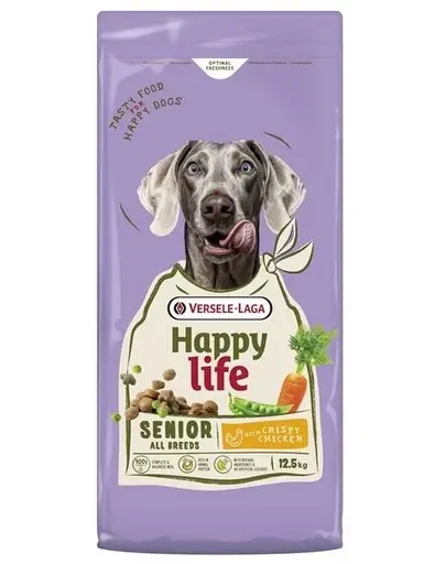 VERSELE-LAGA Happy Life Senior with Chicken 12,5kg hrană câini seniori, cu pui
