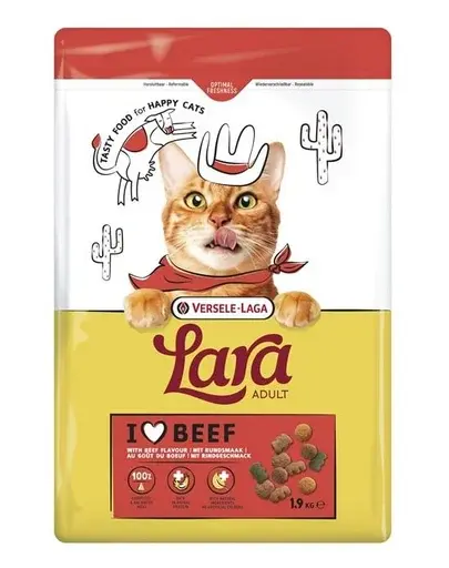VERSELE-LAGA Lara Adult Beef 1,9 kg cu vită hrană pisici