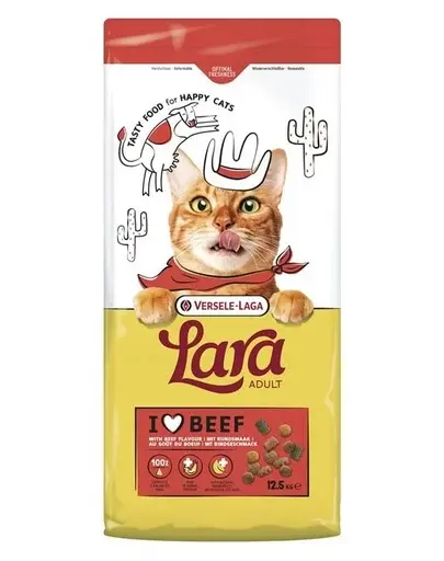 VERSELE-LAGA Lara Adult Beef 12,5 kg hrană cu vită pentru pisici