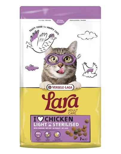 VERSELE-LAGA Lara Adult Light Sterilized 7 kg hrană pisici sterilizate