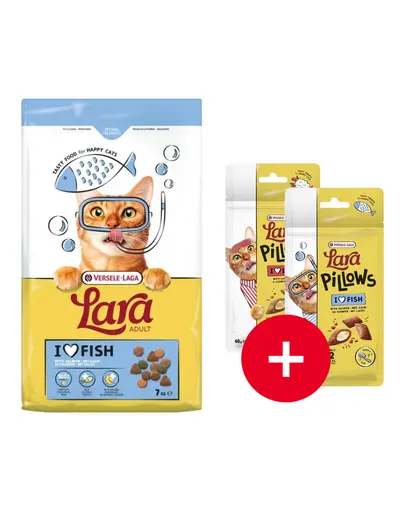 VERSELE-LAGA Lara Adult Salmon 7 kg cu somon hrană pisici + 2 recompense GRATIS