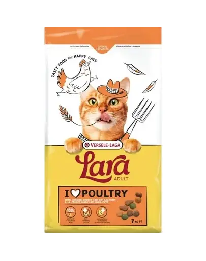 VERSELE-LAGA Lara Adult Turkey & Chicken 7 kg hrană pisici, curcan și pui