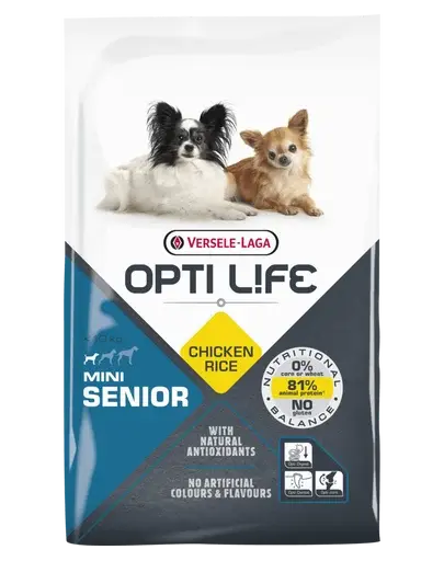 VERSELE-LAGA Opti Life Senior Mini hrana uscata pentru caini seniori de talie mica 7,5 kg