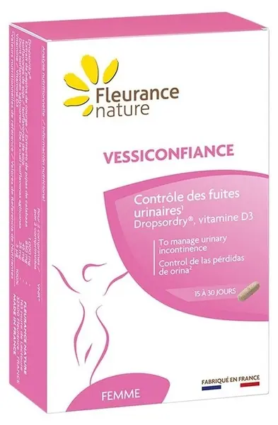 Vessiconfiance – Formulă pentru femei împotriva incontinenței, 30 comprimate, Fleurance Nature