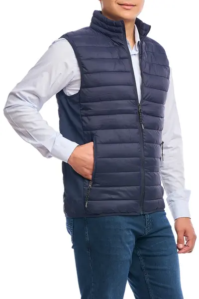 Vesta barbati subtire, Urban fit, bleumarin