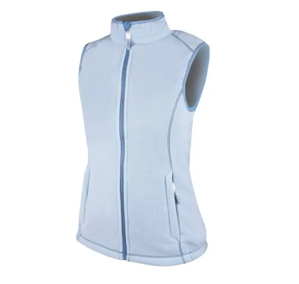 Vesta de dama poliester 100%, culoarea alb, Ardon JANETTE, 280 g mp S, BLEU