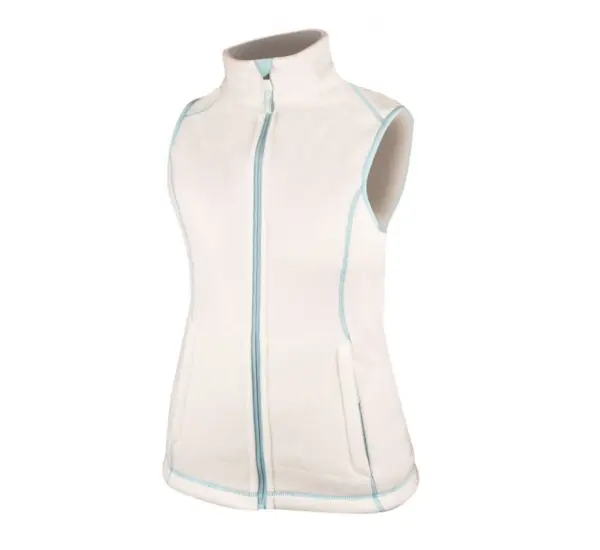 Vesta de dama poliester 100%, culoarea alb, Ardon JANETTE, 280 g mp S, ALB