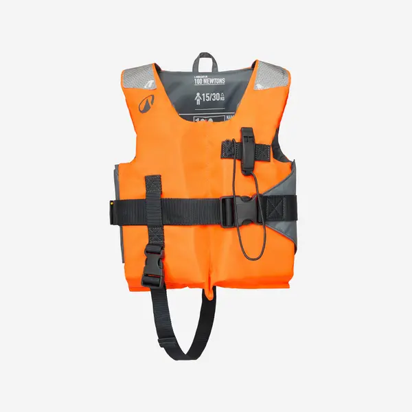 Vestă de salvare 100N LJ100n Easy 15-40 kg Portocaliu/Gri Copii