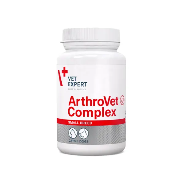 VET EXPERT Arthrovet Complex Small Breed & Cats, supliment sistem articular câini, capsule VET EXPERT Arthrovet Complex Small Breed & Cats, XS-S, supliment sistem articular câini și pisici, flacon, 60 capsule