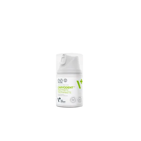VET EXPERT Caryodent Enzymatic Toothpaste, pastă de dinți gel câini și pisici, anti-tartru, împrospătarea respirației, flacon, 50ml