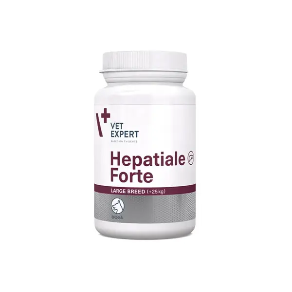 VET EXPERT Hepatiale Forte Large Breed, supliment sistem hepatic câini, comprimate VET EXPERT Hepatiale Forte Large Breed, L-XL, supliment sistem hepatic câini, flacon, 40 comprimate
