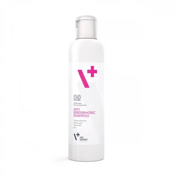 VetExpert Sampon AntiSeboreic pentru caini si pisici, 250 ml