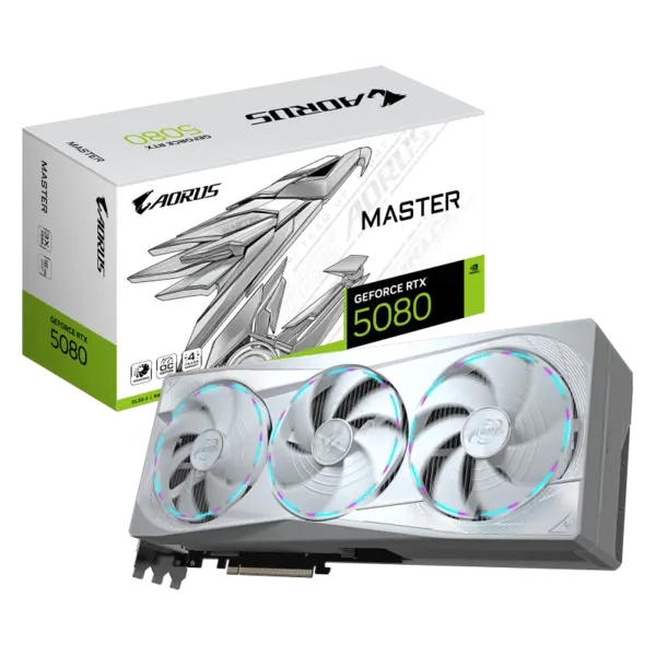 VGA GB AORUS GF RTX 5080 MASTER ICE 16G VGA GB AORUS GF RTX 5080 MASTER ICE 16G