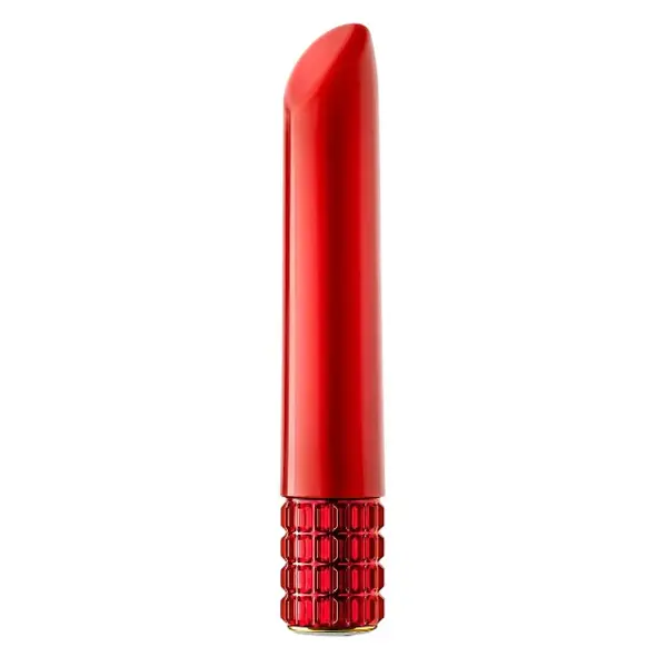 Vibrator bullet OH MY GEM Desire Vibe Ruby, pentru stimulare clitoris, 5 viteze și 5 funcții de vibrație profundă, rosu