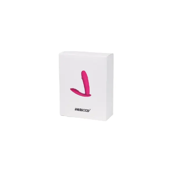 Vibrator cu incalzire dubla stimulare si 10 moduri de vibratie, Pink Bliss, 1 bucata, Ammicco