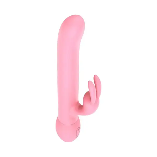 Vibrator rabbit TOYZ4LOVERS Funny Madness Femme Toys, cu vibrații multiple, rezistent la apă, lungime 22.7 cm, roz