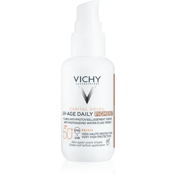 Vichy Capital Soleil Daily SPF50+ fluid protector tonifiant pentru față SPF 50+ culoare Medium 40 ml