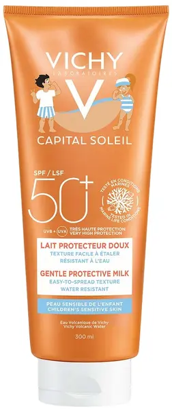 Vichy Capital Soleil Lapte cu protecție solară pentru copii, SPF50, 300 ml