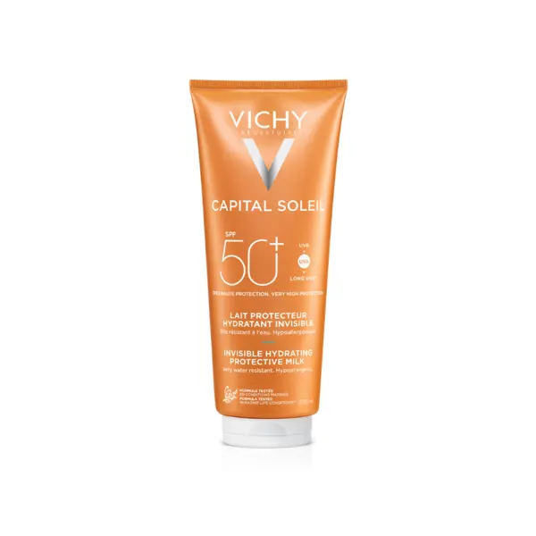 Vichy Capital Soleil Lapte de corp protectie solara pentru fata si corp SPF50 300 ml
