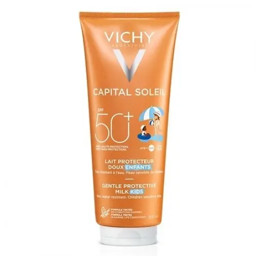 Vichy Capital Soleil lapte delicat rezistent la apa, pentru copii SPF50+, 300ml (23639) Zephyr Labs